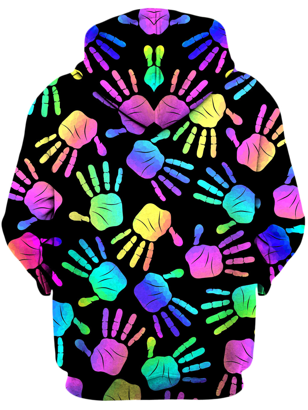 Rave Hands Unisex Zip-Up Hoodie Sartoris Art Epic Hoodie