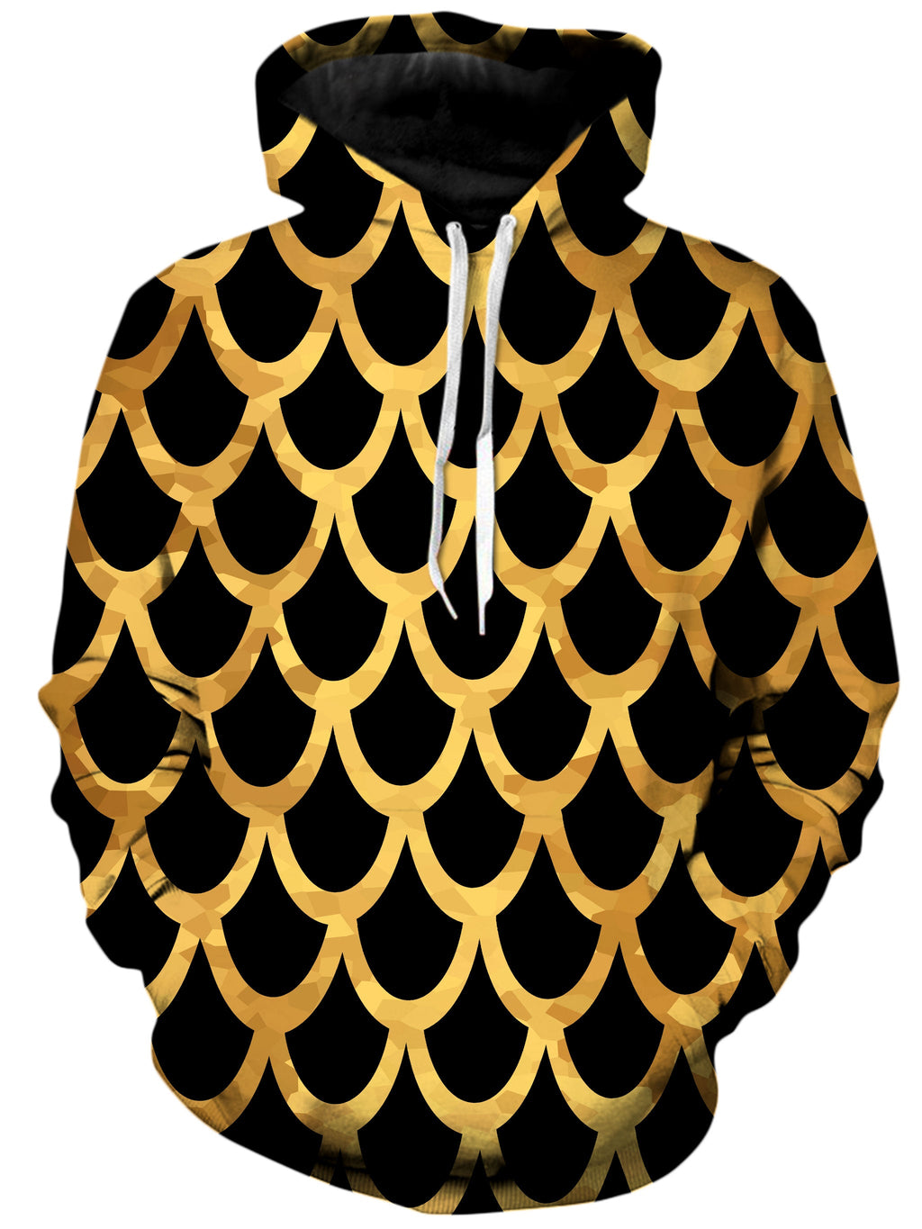 Mermaid Scales Gold Unisex Hoodie Sartoris Art Epic Hoodie