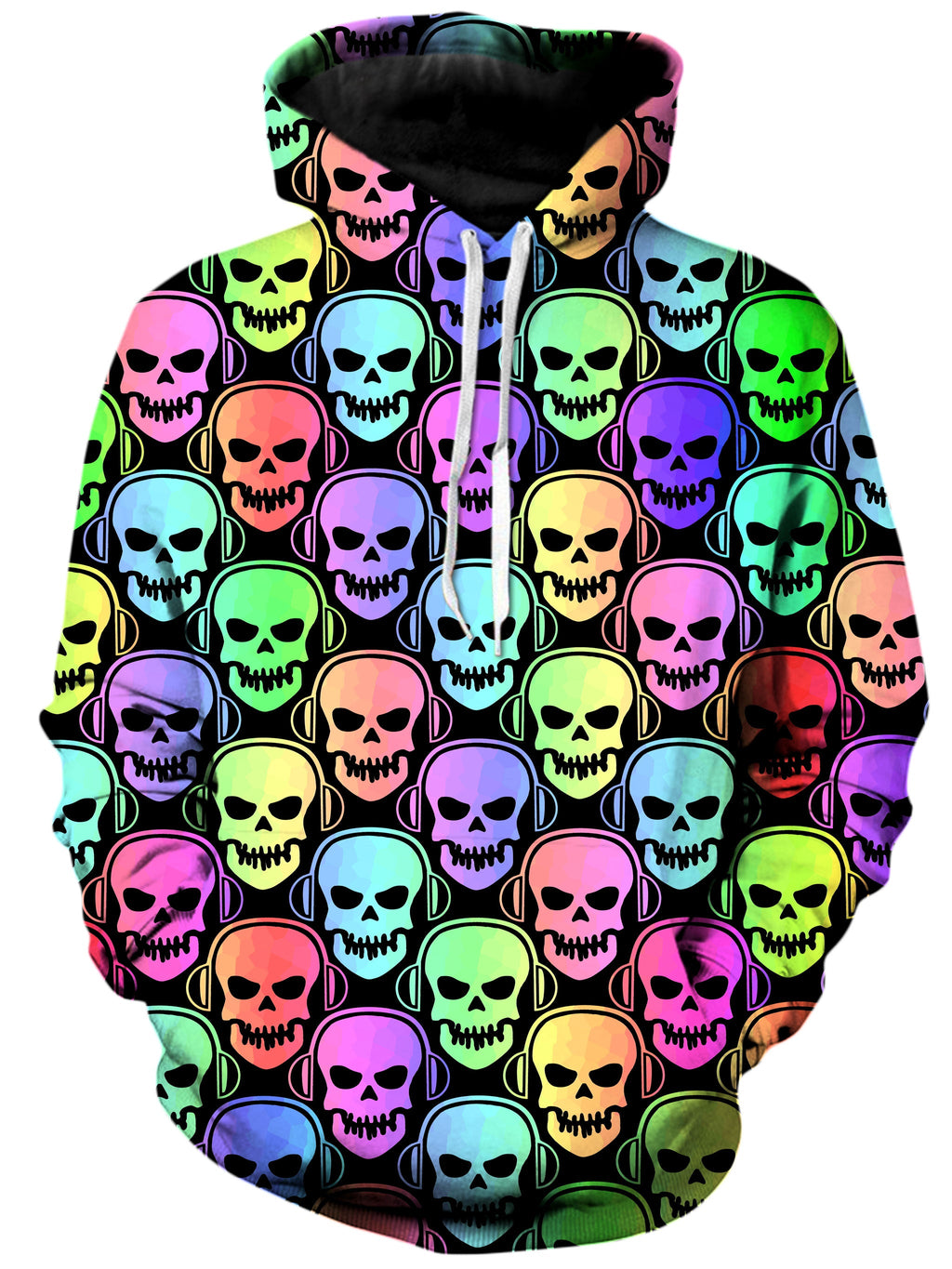 Skull Deejays Unisex Hoodie Sartoris Art Epic Hoodie