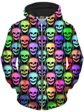 Skull Deejays Unisex Zip-Up Hoodie