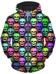 Skull Deejays Unisex Zip-Up Hoodie