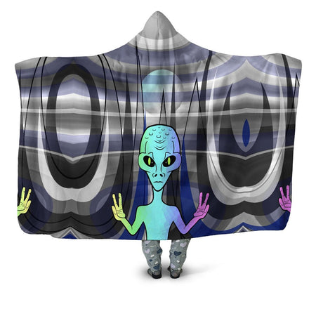 Sartoris Art - Alien Arrival Hooded Blanket