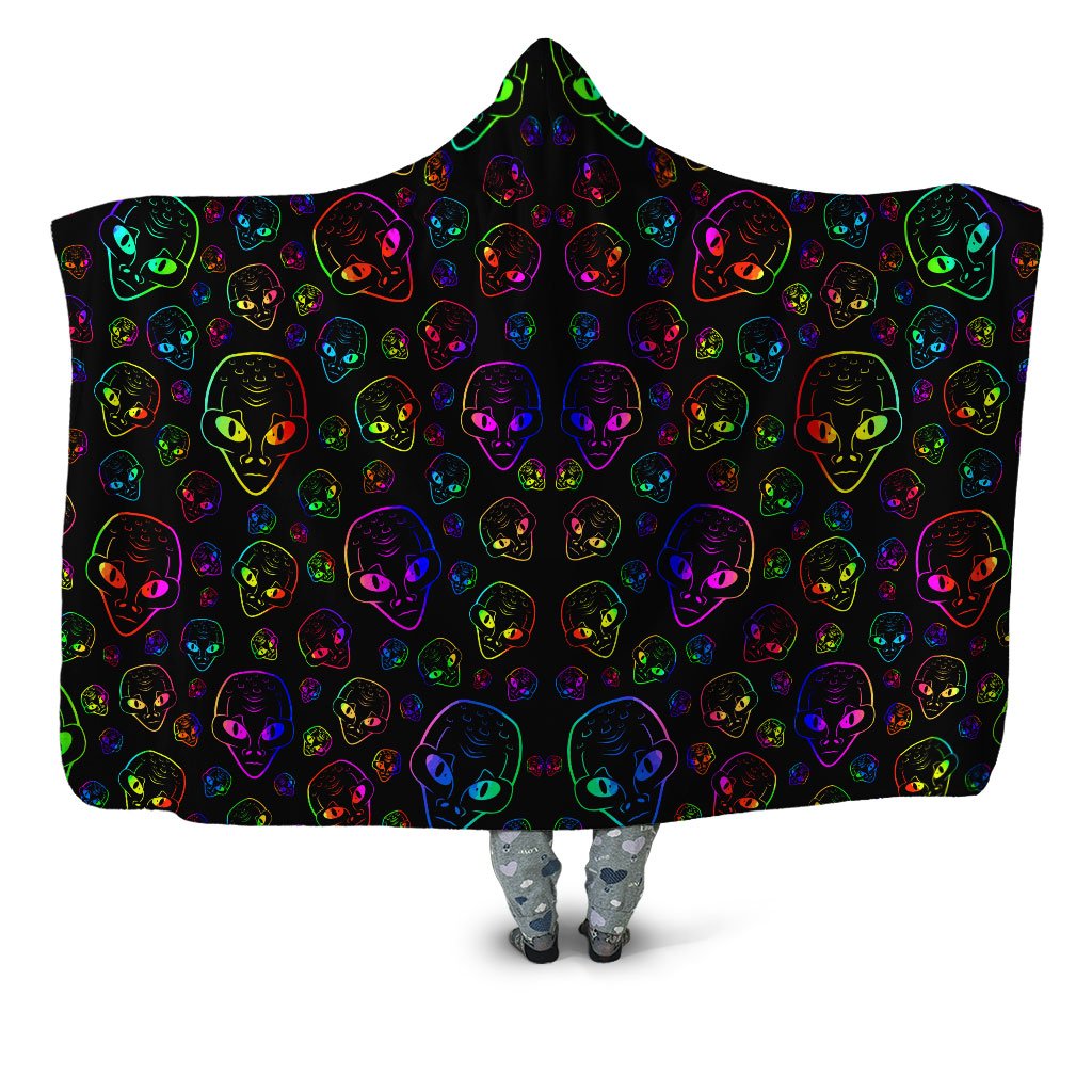 Sartoris Art - Alien Invasion Hooded Blanket