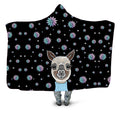 Alpaca Christmas Hooded Blanket Sartoris Art Epic Hoodie