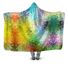 Color Jumble Hooded Blanket