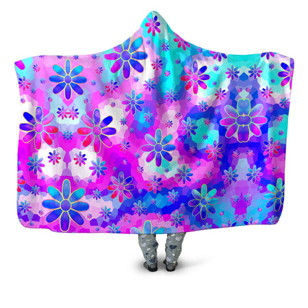 Sartoris Art - Flower Power Journey Hooded Blanket