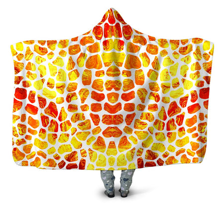Sartoris Art - Giraffe Pattern Hooded Blanket