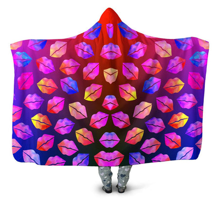 Sartoris Art - Love Lips Hooded Blanket