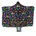 Magic Mushrooms Hooded Blanket Sartoris Art Epic Hoodie