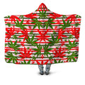 Marijuana Christmas Cheer Hooded Blanket Sartoris Art Epic Hoodie