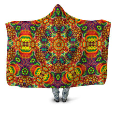 Ornate Color Journey Hooded Blanket