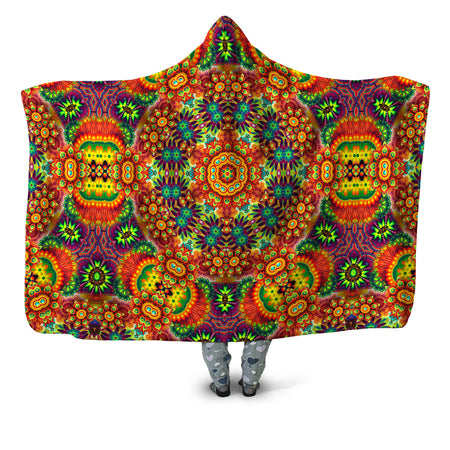 Sartoris Art - Ornate Color Journey Hooded Blanket