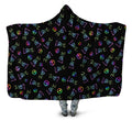 Peace and Love Hooded Blanket Sartoris Art Epic Hoodie