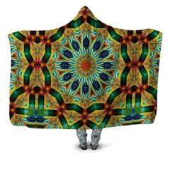 Peacock Spin Hooded Blanket