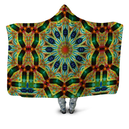 Sartoris Art - Peacock Spin Hooded Blanket