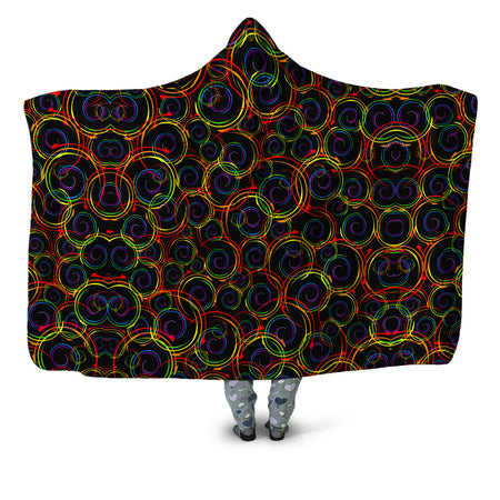 Sartoris Art - Swirl Abstract Hooded Blanket