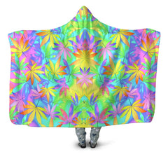 Take a Little Trip with Weed Hooded Blanket