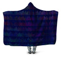 Techno Equalizer Bars Hooded Blanket
