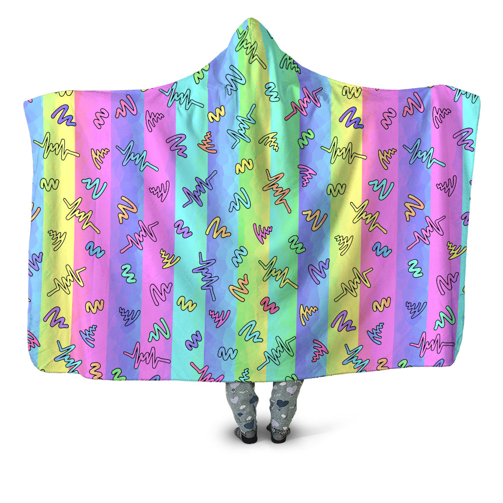 Trippy Doodles Hooded Blanket