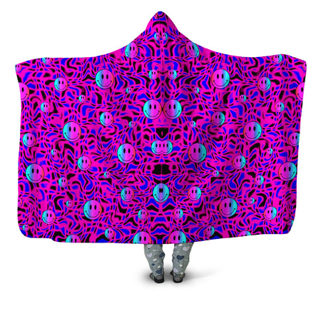 Sartoris Art - Trippy Smiles Hooded Blanket