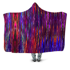 Trippy Vibes Hooded Blanket