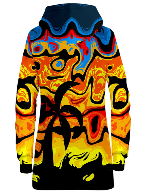 Abstract Summer Sunset Hoodie Dress Sartoris Art Epic Hoodie