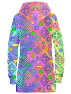 Free Spirit Geometric Hoodie Dress Sartoris Art Epic Hoodie
