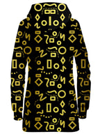 Gold Mod Glam Hoodie Dress Sartoris Art Epic Hoodie