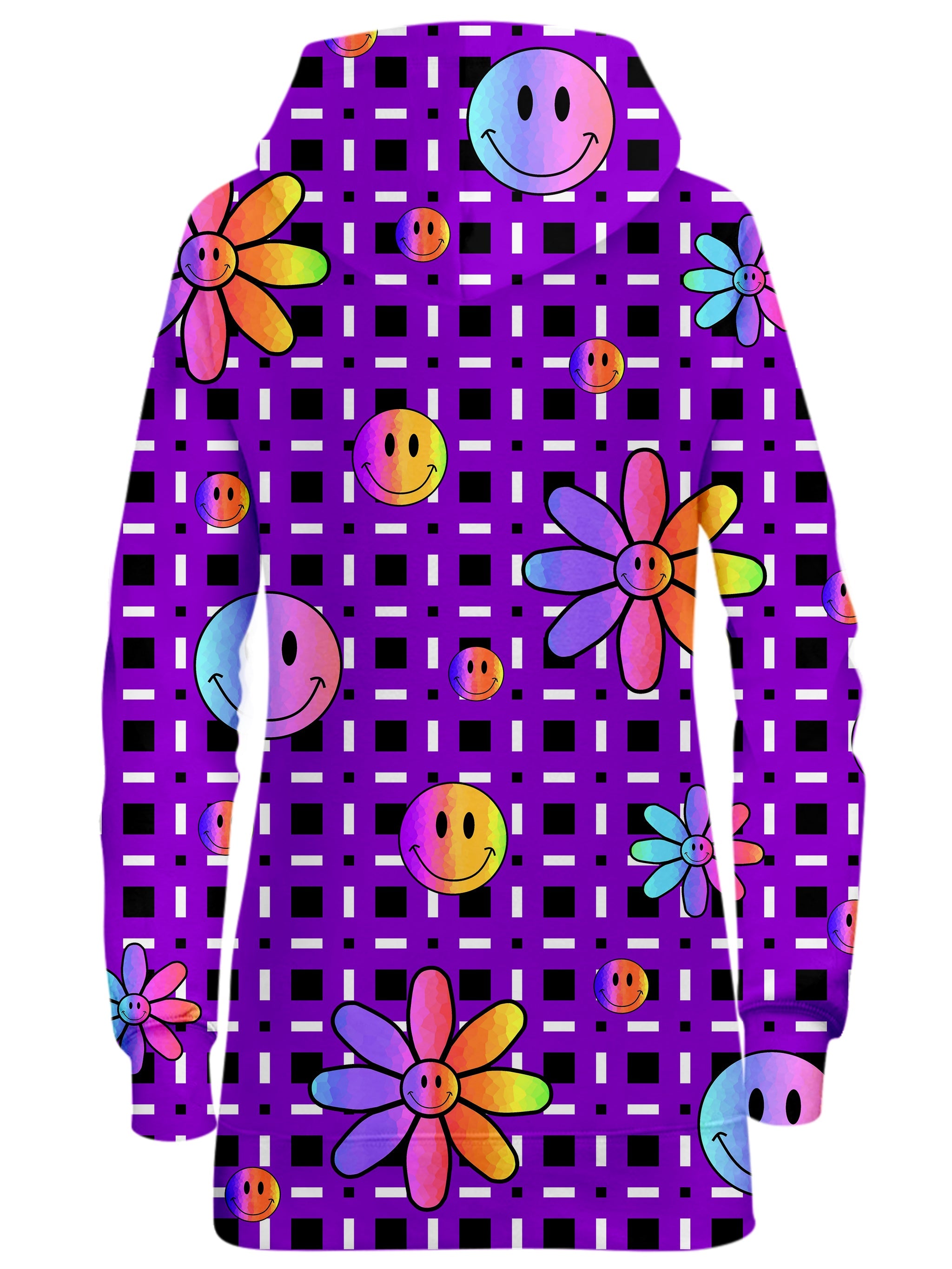 Happiness On Purple Hoodie Dress