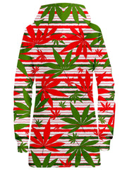 Marijuana Christmas Cheer Hoodie Dress