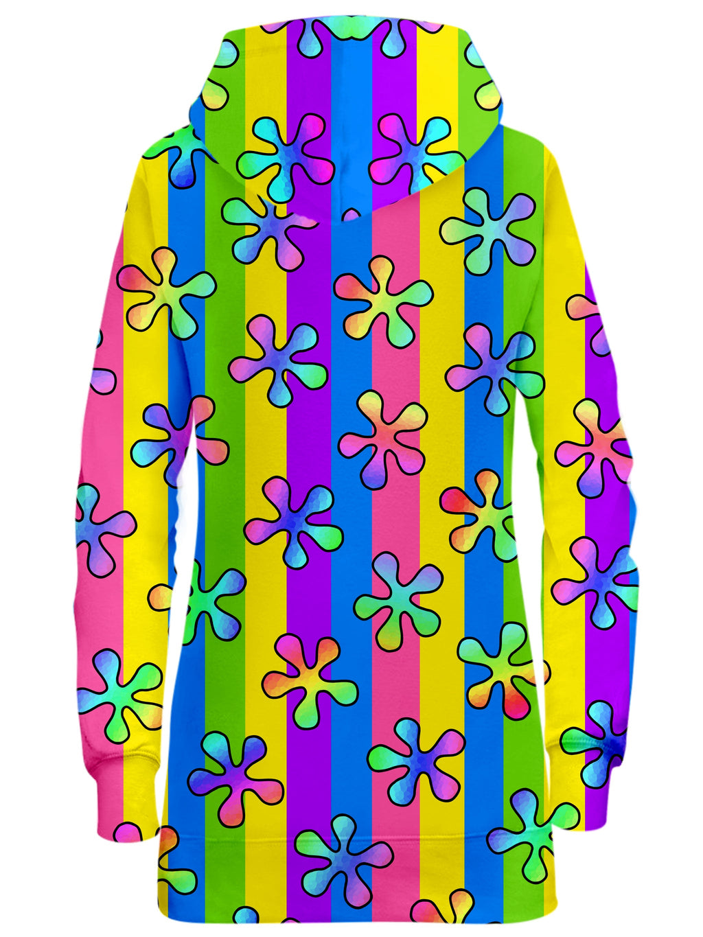 Psychedelic 60s Hoodie Dress Sartoris Art Epic Hoodie