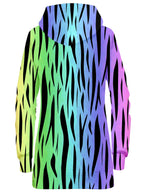 Rainbow Tiger Stripes Hoodie Dress Sartoris Art Epic Hoodie