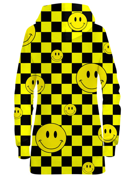 Sartoris Art - Smile Checkerboard Hoodie Dress