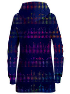 Techno Equalizer Bars Hoodie Dress Sartoris Art Epic Hoodie