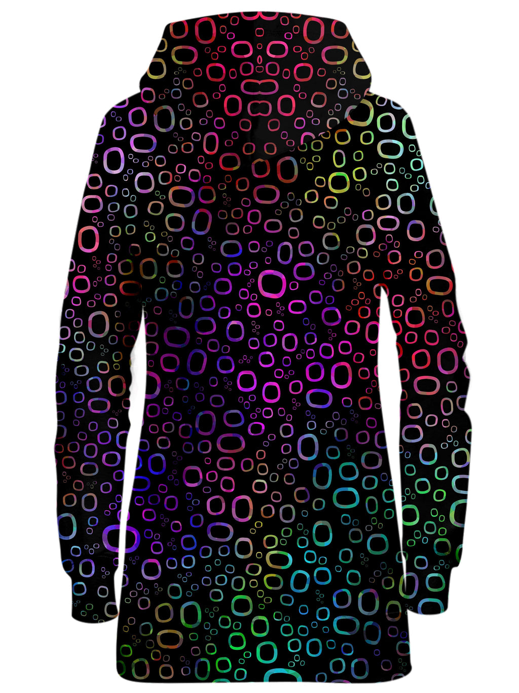Trippy Color Journey Hoodie Dress