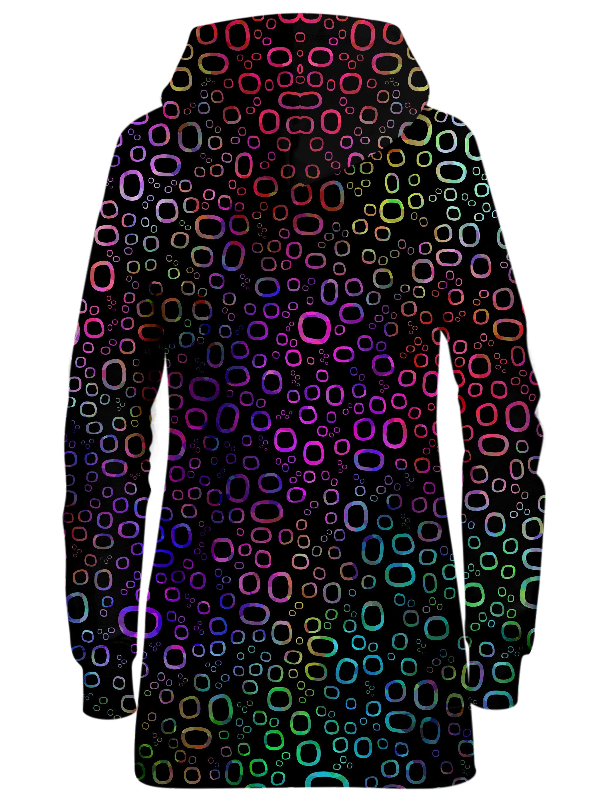 Trippy Color Journey Hoodie Dress