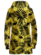 Tropical Black Flamingos Hoodie Dress Sartoris Art Epic Hoodie