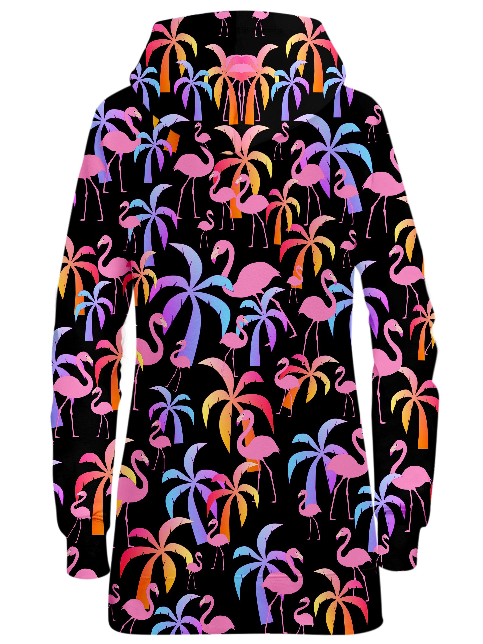 Tropical Palm Trees Hoodie Dress