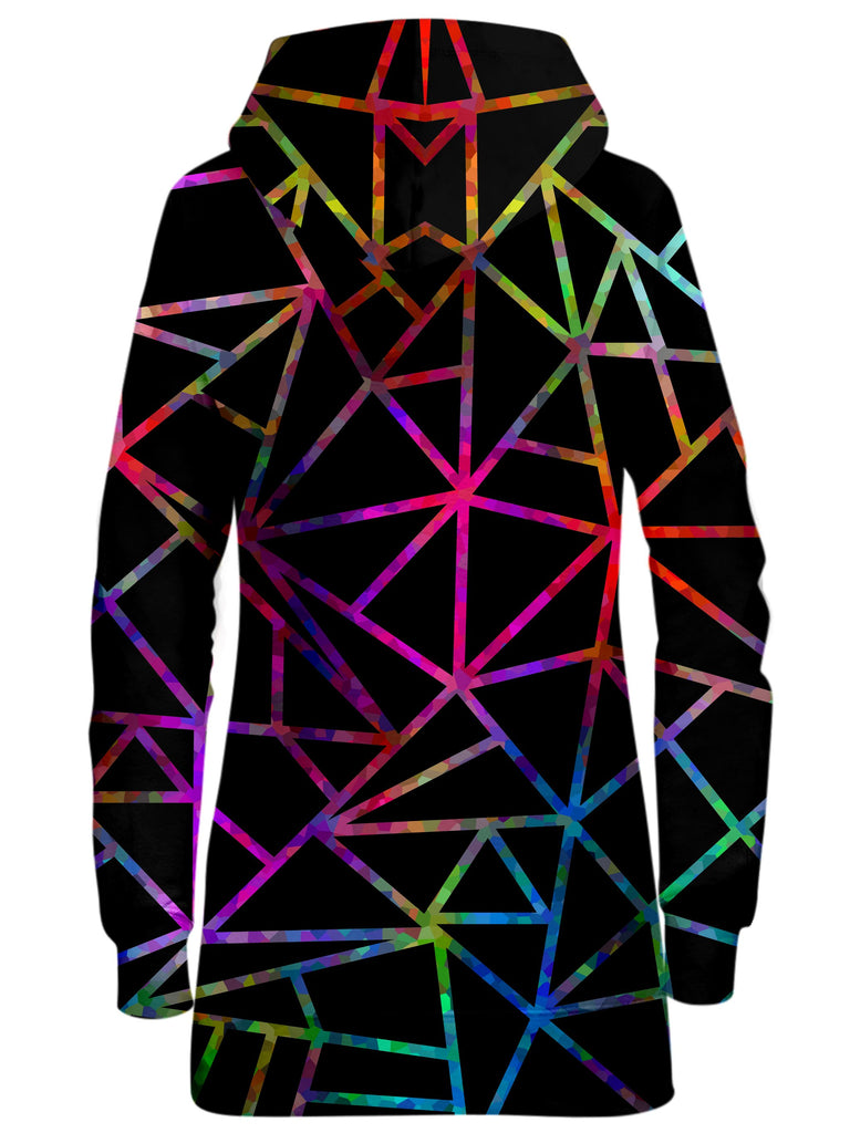 Webbed Geometric Hoodie Dress
