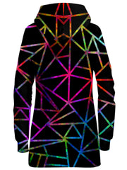Webbed Geometric Hoodie Dress