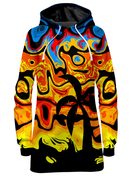Abstract Summer Sunset Hoodie Dress Sartoris Art Epic Hoodie
