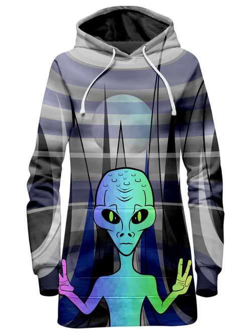 Alien Arrival Hoodie Dress Sartoris Art Epic Hoodie