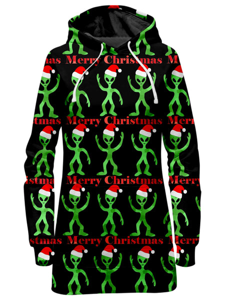 Sartoris Art - Alien Christmas Hoodie Dress