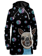 Alpaca Christmas Hoodie Dress Sartoris Art Epic Hoodie