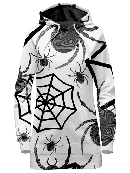 Black & White Halloween Hoodie Dress Sartoris Art Epic Hoodie