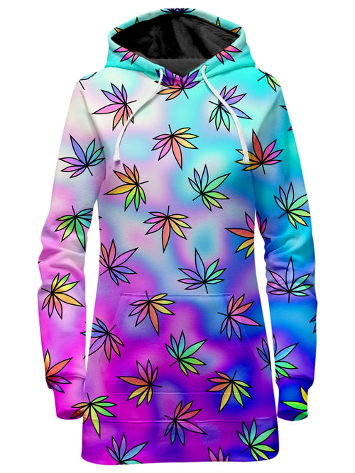 Cascading Marijuana Hoodie Dress Sartoris Art Epic Hoodie