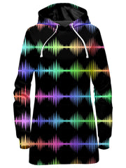 Equalizer Sound Waves Hoodie Dress