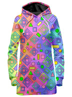 Free Spirit Geometric Hoodie Dress Sartoris Art Epic Hoodie
