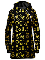 Gold Mod Glam Hoodie Dress Sartoris Art Epic Hoodie