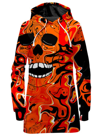 Sartoris Art - Halloween Inferno Hoodie Dress
